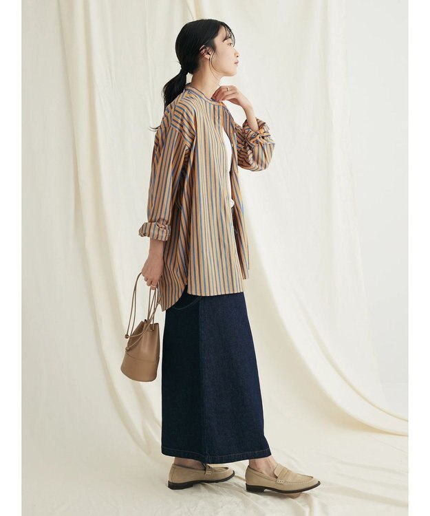 CRAFT STANDARD BOUTIQUE バンドカラーシャツ Multi