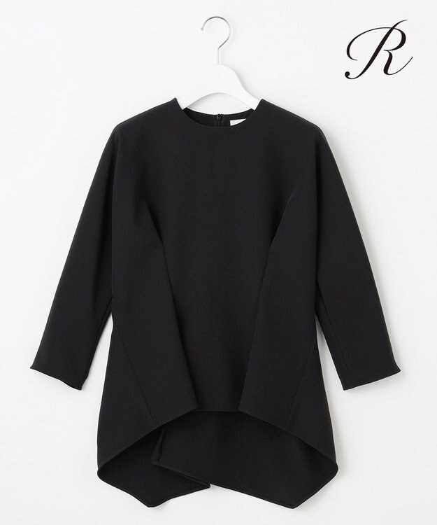 23区 【R(アール)】ライトダブルクロス ドルマンスリーブ ブラウス ブラック系