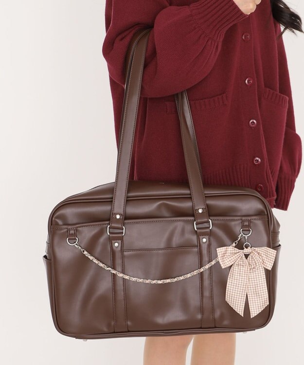 WEGO 【SCHOOLITEM】シブジョコラボスクールバッグ ブラウン