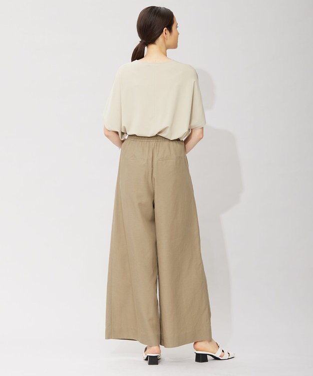 ICB L 【洗える】VIS/NYハイゲージ Vネックプルオーバー ライトオリーブ系