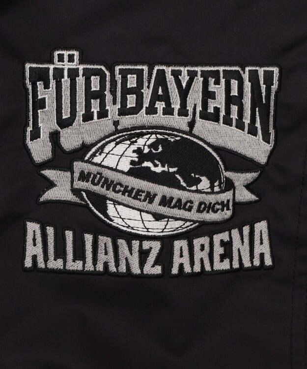 WEGO 【ユニセックス着用ITEM】グラフィックパファースタジャン ブラック