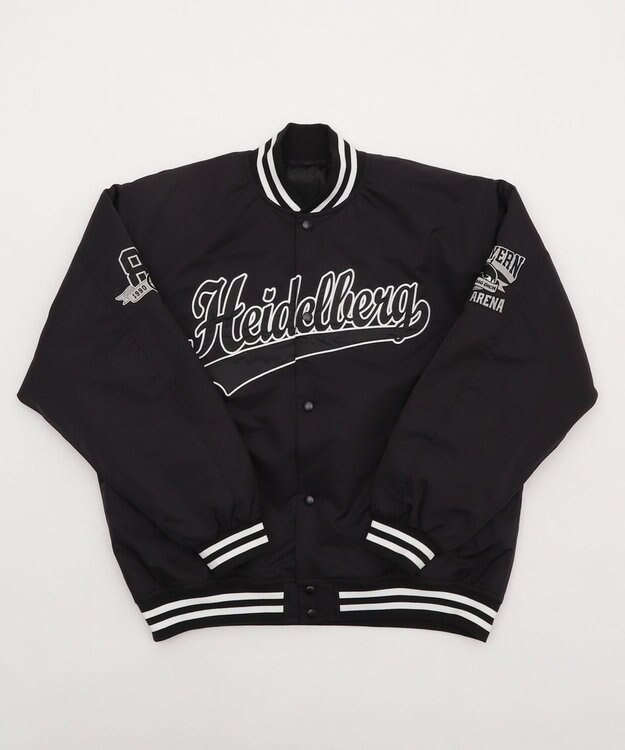 WEGO 【ユニセックス着用ITEM】グラフィックパファースタジャン ブラック