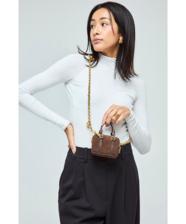 style code 【VerdeVari/ヴェルデヴァリ】コインパーツ付チェーンショルダーベルト KNOT CHAIN