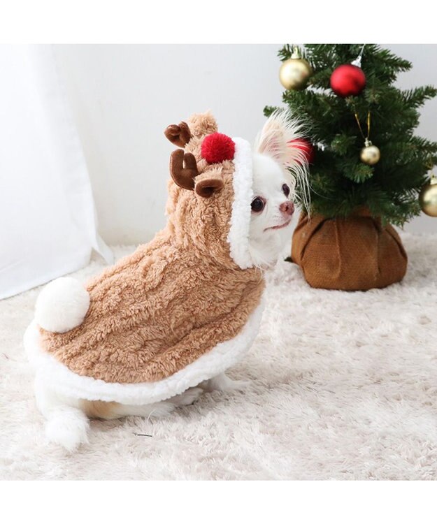 PET PARADISE ペットパラダイス クリスマストナカイ ポンチョ 小型犬 トナカイ