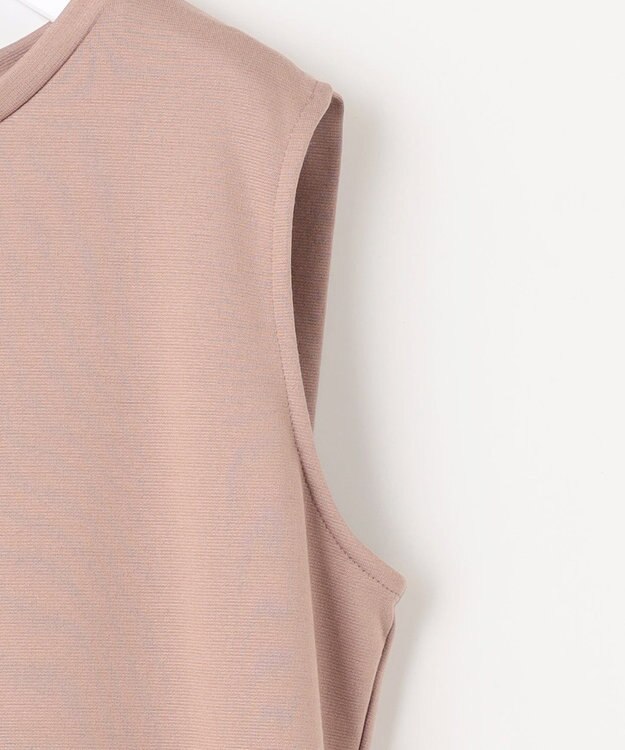 ANY SIS 【美人百花6月号掲載】2SETシアーシャツ×ワンピース セット モカピンク×モカピンク