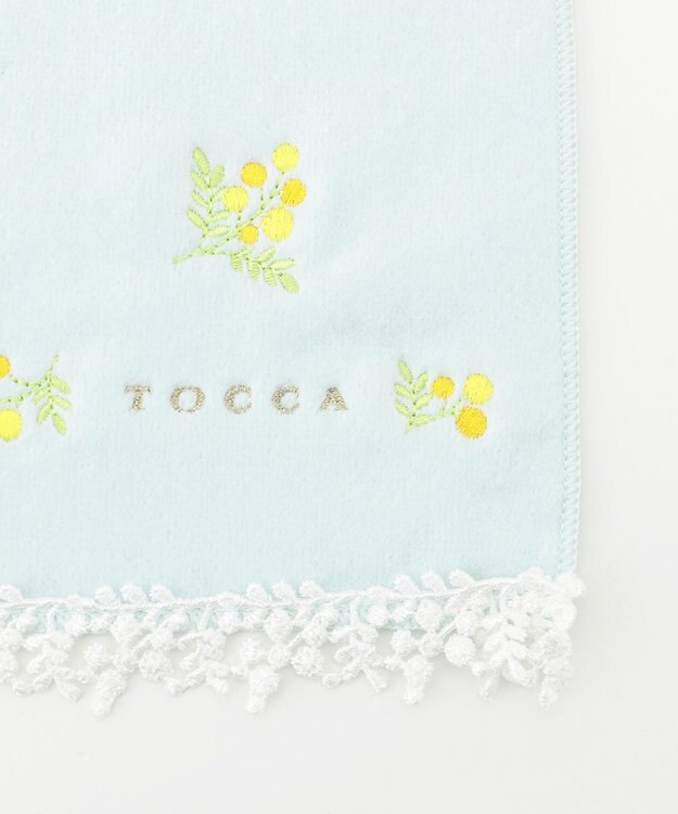 TOCCA BRING HAPPINESS LACE TOWELCHIEF レースタオルハンカチ スカイブルー系