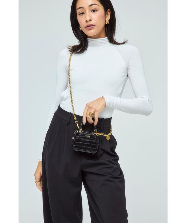 style code 【VerdeVari/ヴェルデヴァリ】コインパーツ付チェーンショルダーベルト KNOT CHAIN