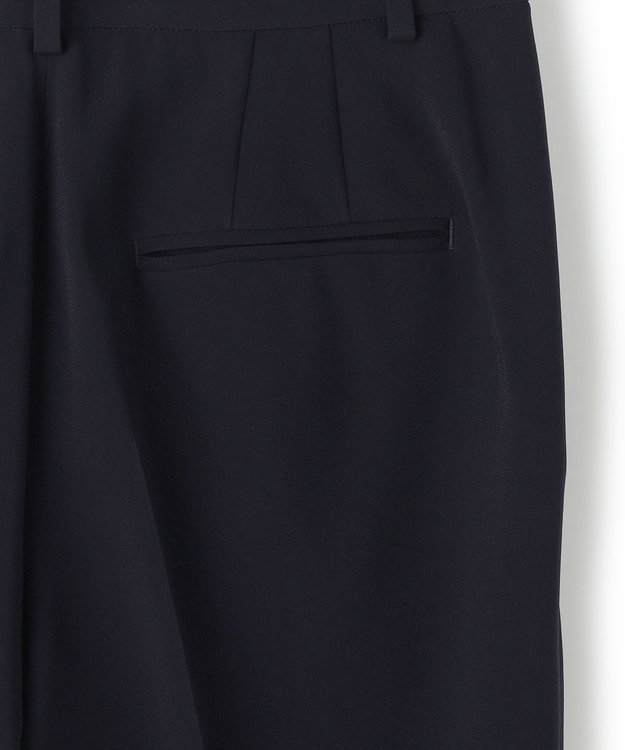 23区 S 【セットアップ対応】トリアセダブルジョーゼット パンツ (丈長め) ネイビー系