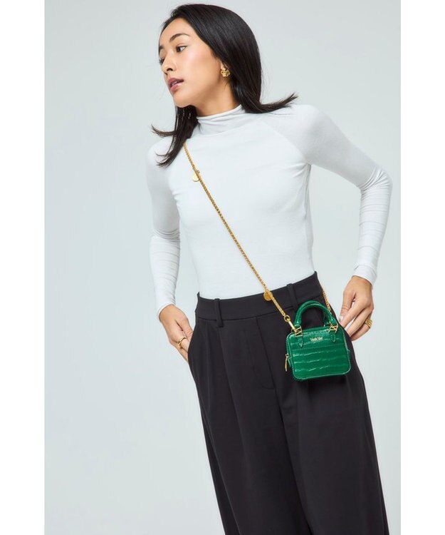 style code 【VerdeVari/ヴェルデヴァリ】コインパーツ付チェーンショルダーベルト WHEAT CHAIN