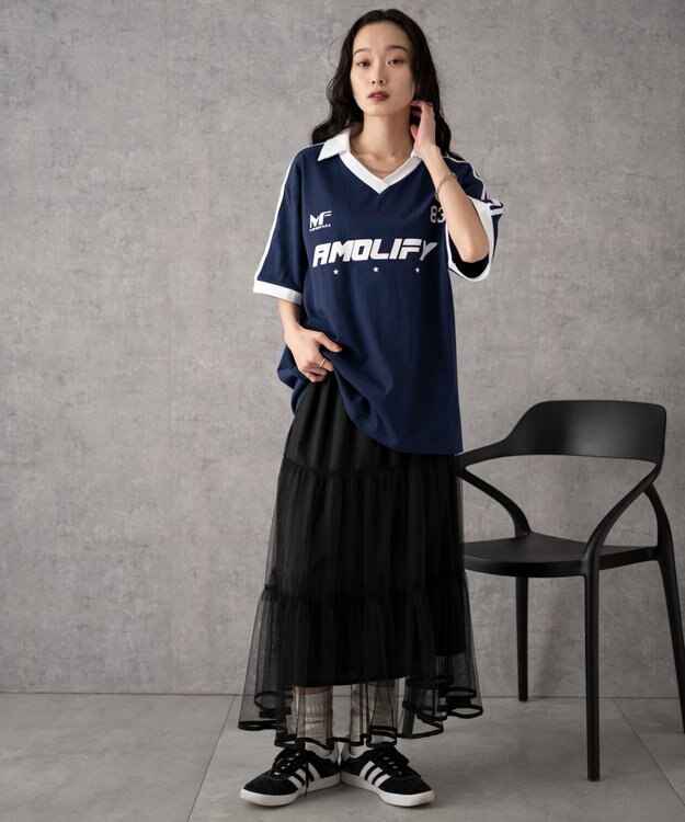 WEGO ゲームグラフィックビッグT ネイビー