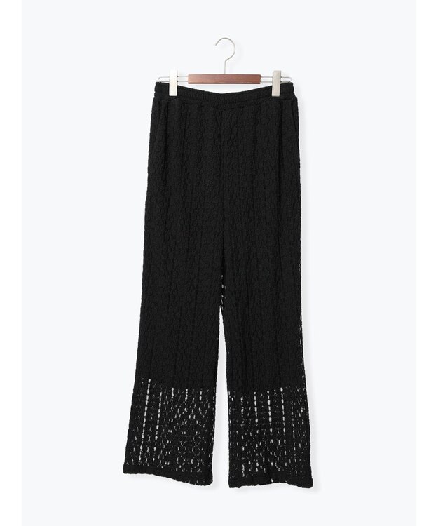 Te chichi カットレースイージーパンツ《2026 SUMMER LOOK item》 ブラック