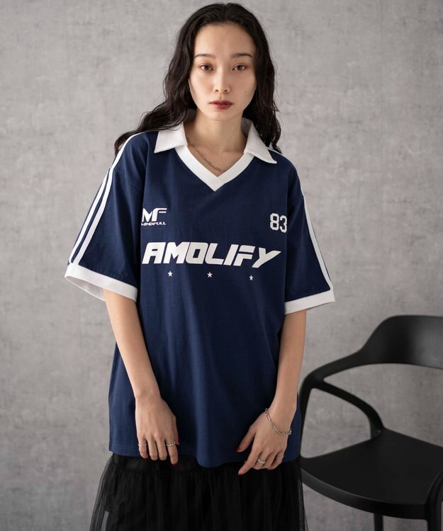 WEGO ゲームグラフィックビッグT ネイビー