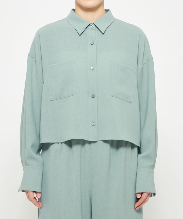 uncrave 新色追加！ドライタッチトロ ショートシャツ アッシュブルー