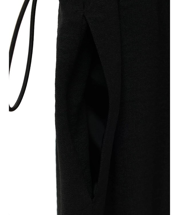 Green Parks 冷やっとすずやかウエストドロストサロペット Black