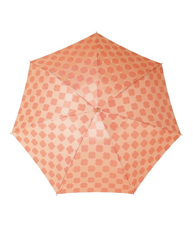 槇田商店 ノルディック ドットコラージュ ピンク 折りたたみ傘 ピンク