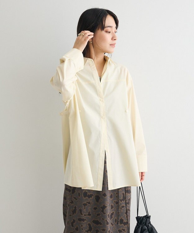 CRAFT STANDARD BOUTIQUE サイドベルトシャツ Yellow