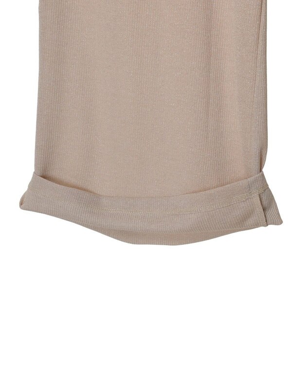 earth music&ecology ラメリブパンツ Gold