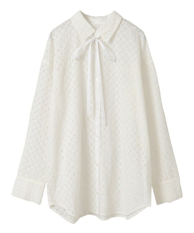 Green Parks ボウタイシャツ Off White