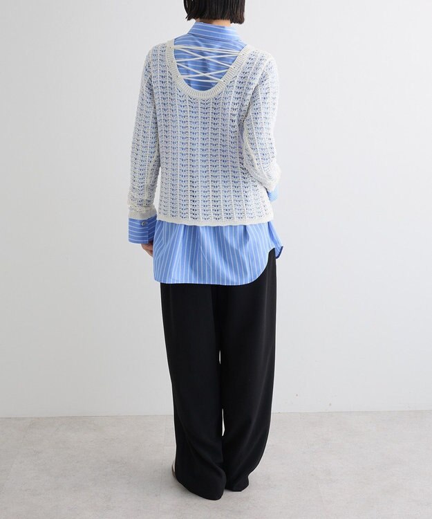 Green Parks ボウタイシャツ Stripe