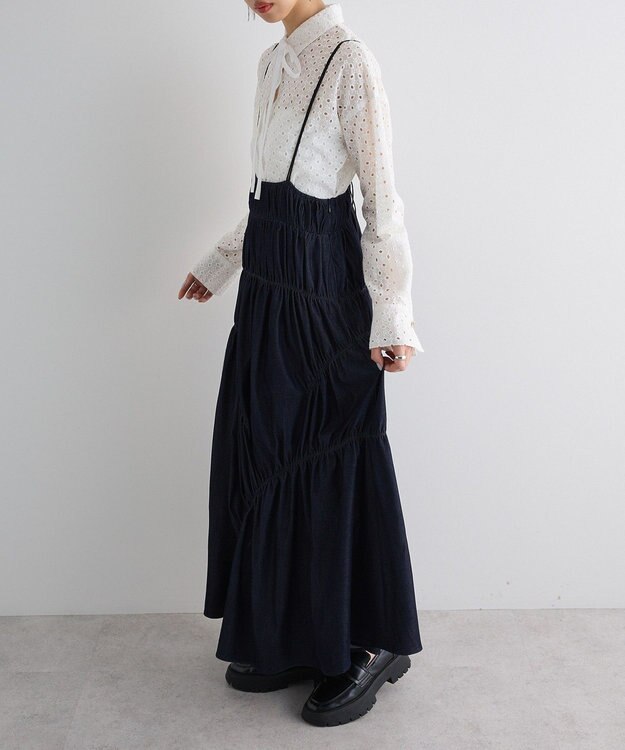 Green Parks ボウタイシャツ Off White