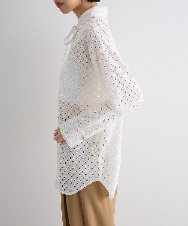 Green Parks ボウタイシャツ Off White