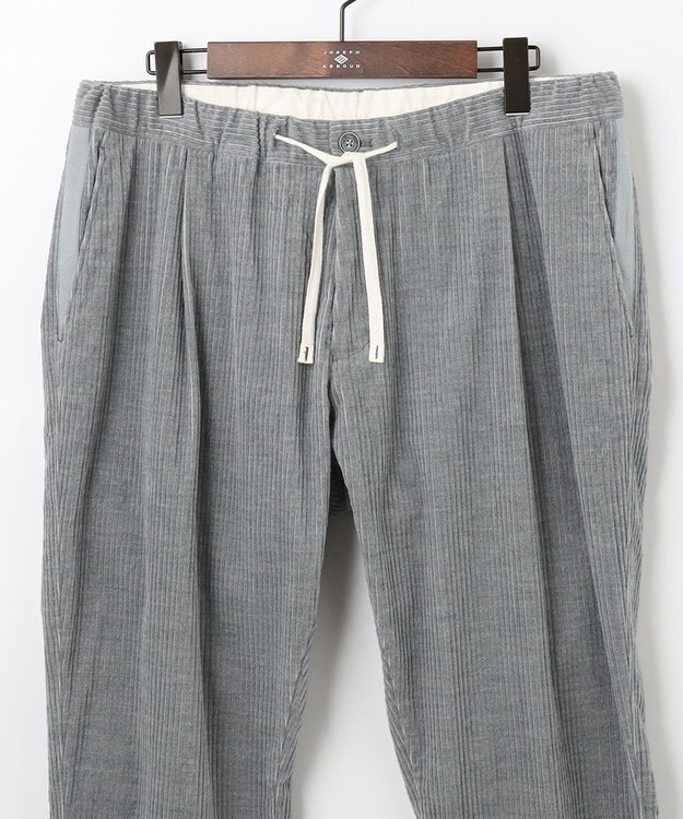 JOSEPH ABBOUD MOUNTAIN 【SPACE／UNISEX】６Wストレッチコール パンツ ライトグレー系