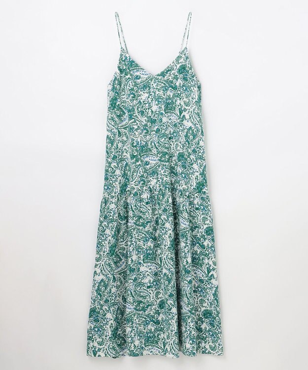 ANY ライトブッチャーキャミワンピース グリーン系