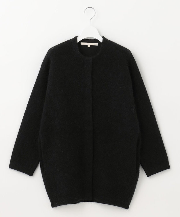 自由区 モヘアニットアウター ブラック系