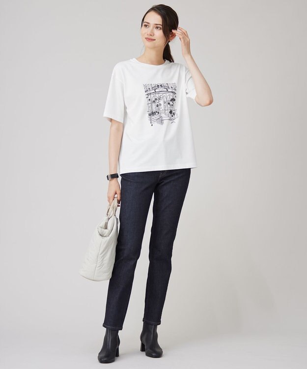 自由区 【洗える】グラフィック Tシャツ オフ