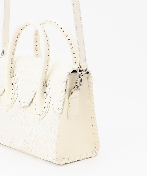 GRACE CONTINENTAL RollingSTHandbag ホワイト