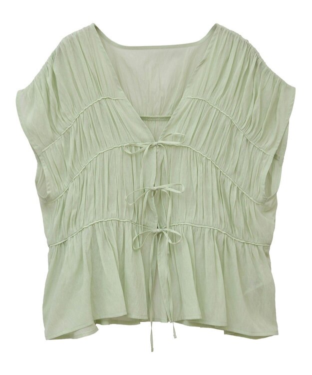 AMERICAN HOLIC 【前後2WAY】フロントリボンブラウス Mint