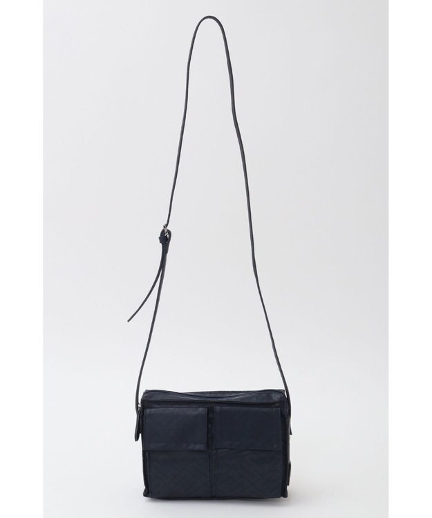 DAKS DD合皮ショルダーバッグ ラベンダー