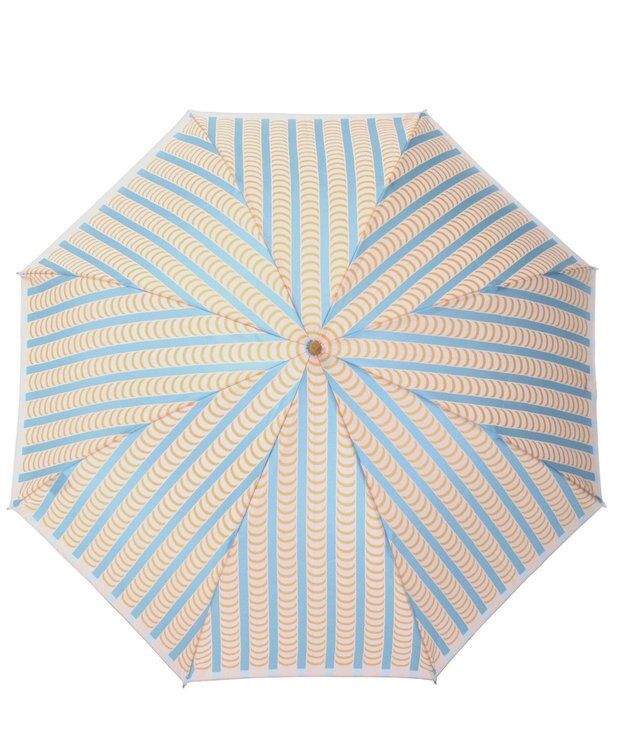 槇田商店 Stig Lindberg DRAPES オレンジ 折りたたみ傘 オレンジ