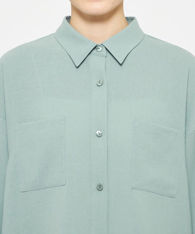 uncrave 新色追加！ドライタッチトロ ショートシャツ アッシュブルー