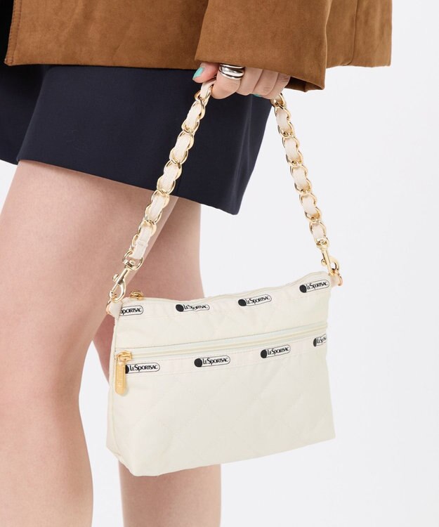 LeSportsac CHAIN COSMETIC CLUTCH/サンドバーチェーンキルト サンドバーチェーンキルト