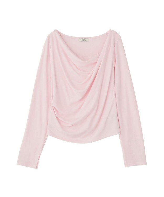 earth music&ecology アソートドレーププルオーバー Pink