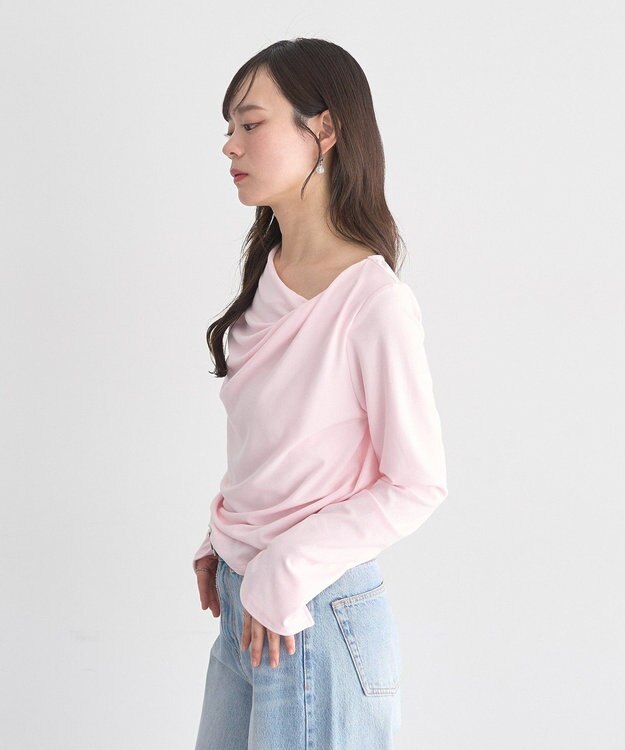 earth music&ecology アソートドレーププルオーバー Pink