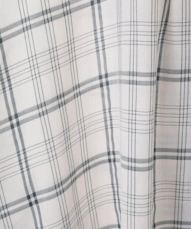 Green Parks 開襟シアージャケット風シャツ Check