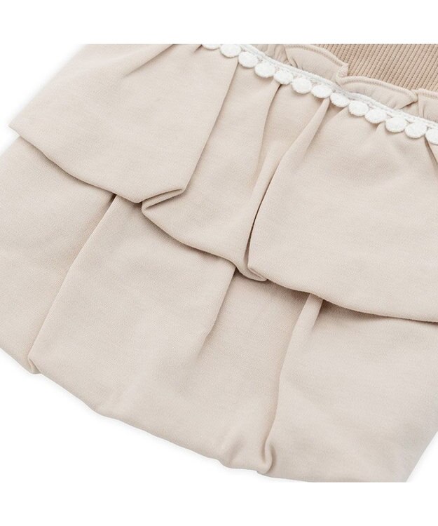 PET PARADISE ペットパラダイス プレミアム ペティヒート ワンピース 《花刺繍》 小型犬 ベージュ