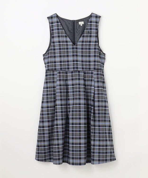 組曲 KIDS 【150-170㎝】KUMIKYOKU CHECK ジャンパースカート ブルー系3