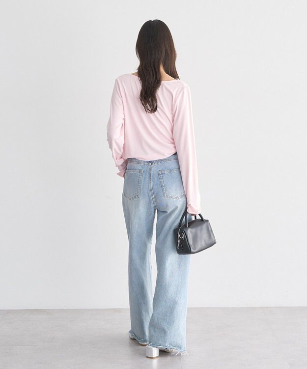 earth music&ecology アソートドレーププルオーバー Pink