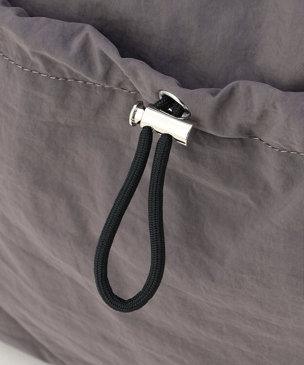 LA BAGAGERIE 【MONICA】クリンクルナイロン　ドロスト2WAYバッグ グレー