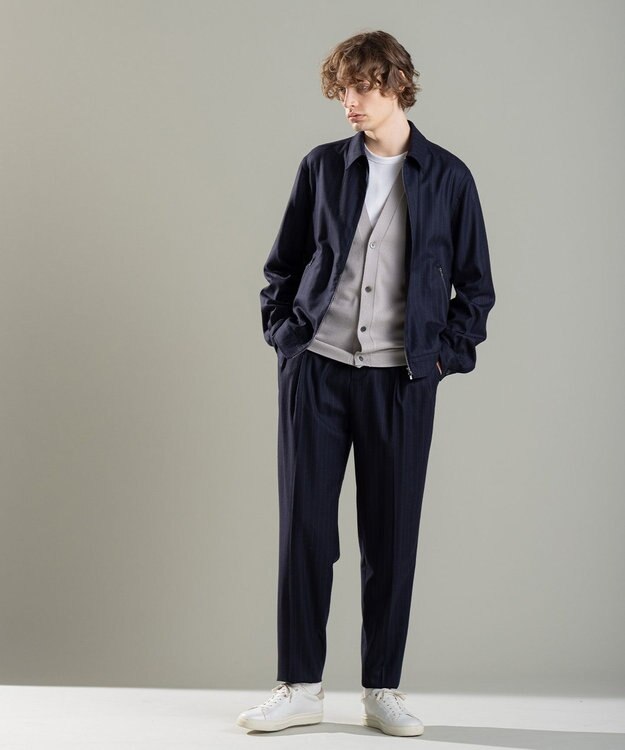 JOSEPH HOMME SAXONY PINSTRIPE / ORIGIN ネイビー系1