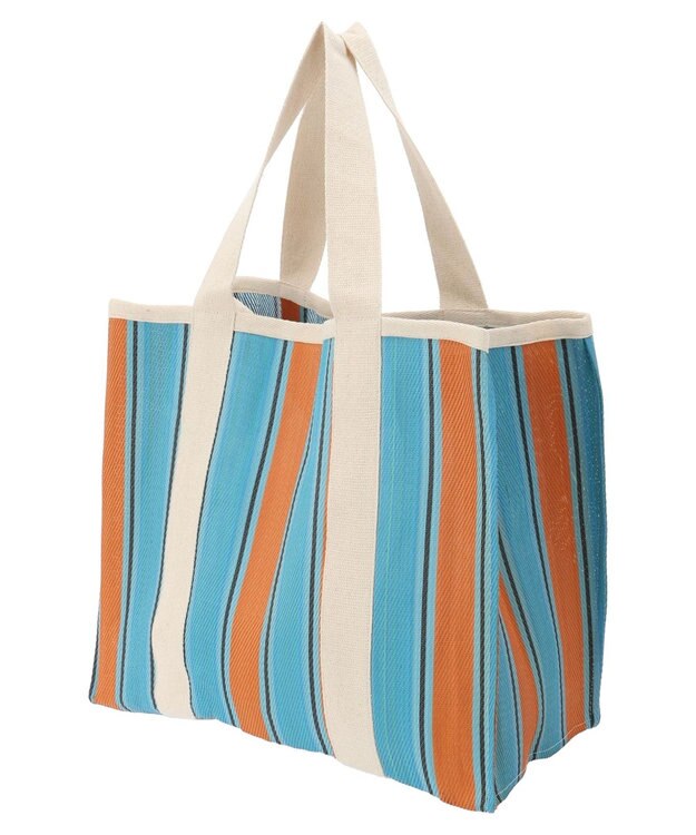 Green Parks ・ストライプカラートート Blue