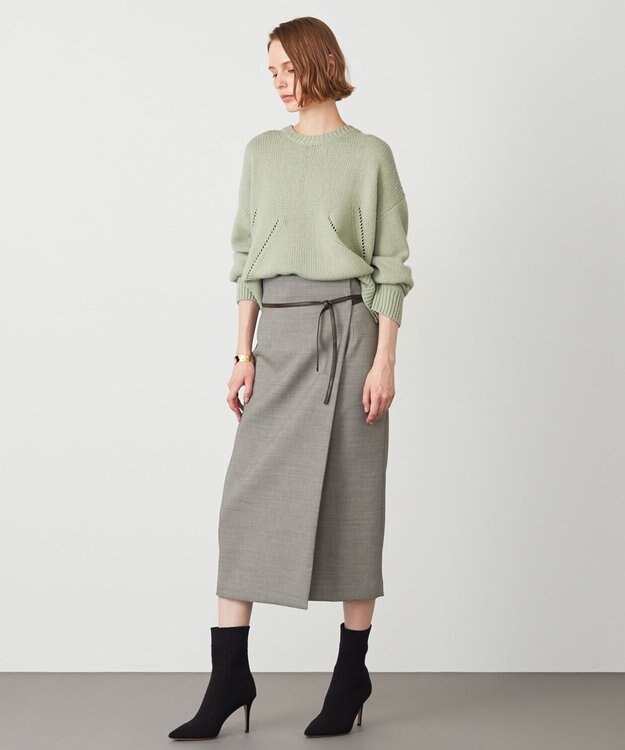 BEIGE， CASSEL / ラップスカート M Gray