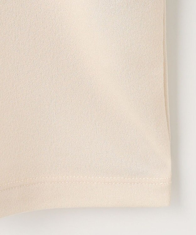 自由区 【洗える】ビンテージパールタートルネック カットソー ベージュ系