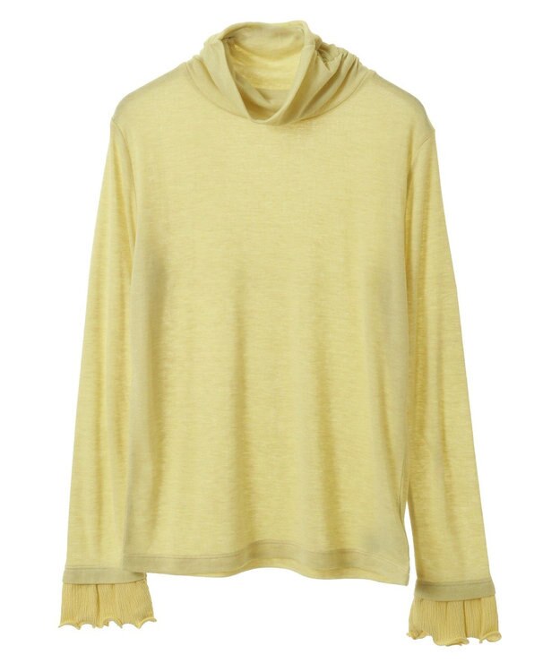 earth music&ecology シアードッキングタートルプルオーバー Yellow