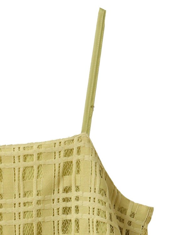 AMERICAN HOLIC チェックレースオーバーキャミソール Black