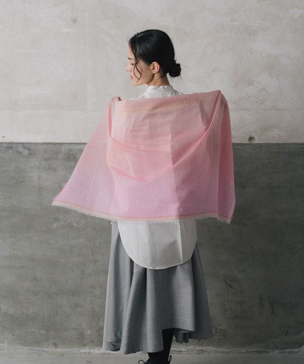 POLS 播州織 極細コットンストール Sサイズ ピンク