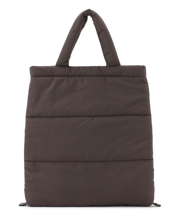 UNFILO パデッド ミニトートバッグ ブラウン